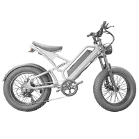 Трансграничная заводская оптовая продажа 20inch горный электрический мопед с переменной скоростью и толстыми шинами, внедорожный мотоцикл, электрический велосипед