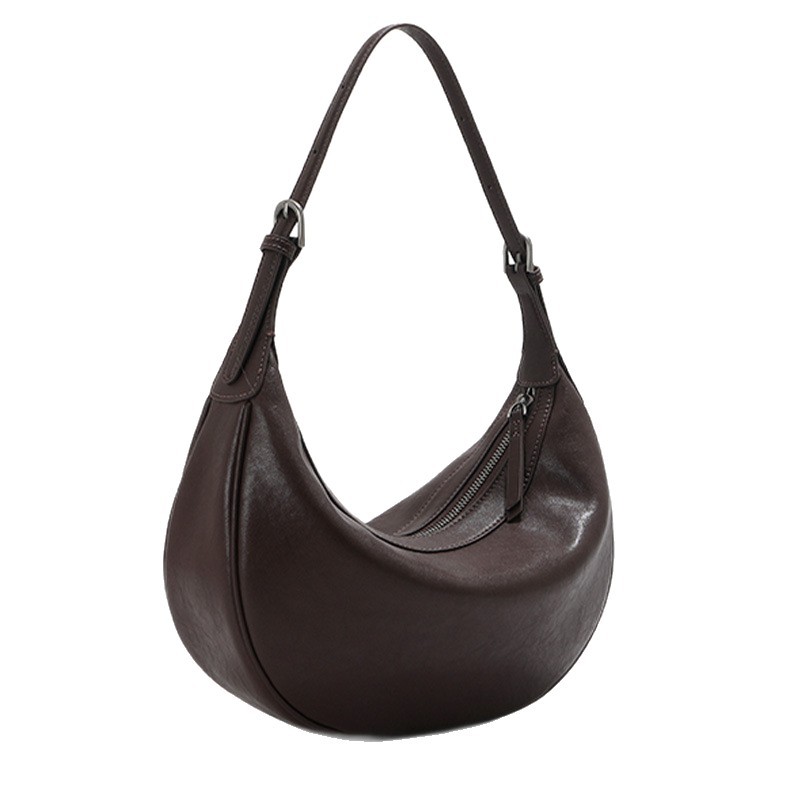 2026 New Crescent Hobo Bag For Women, Large Capacity Commuter Shoulder Bag, Premium Genuine Cowhide Niche Underarm Bag - Thumbnail 5