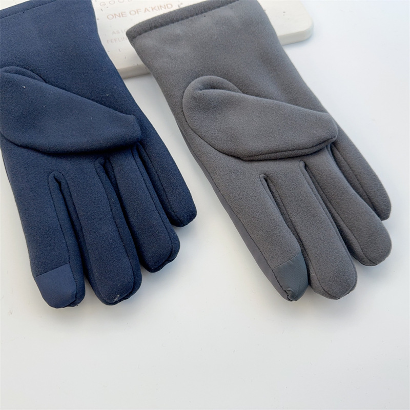 Winter Herren Outdoor Warm Touchscreen mit Fleece Stofffutter Fahrradhandschuhe Kältebeständige Sporthandschuhe_voghion.com