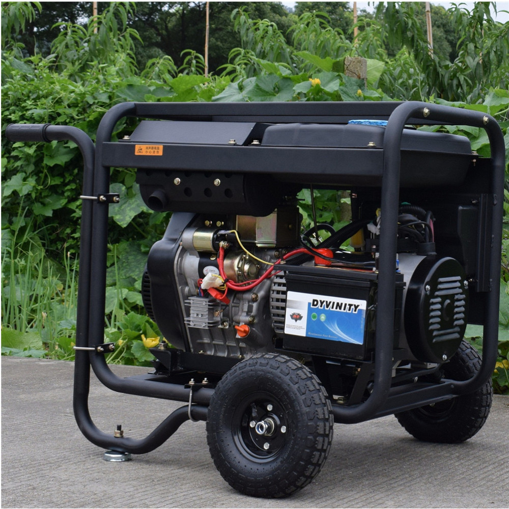 贝隆6KW开架柴油发电机组7KW单相220V柴油发电机192F动力纯铜电机