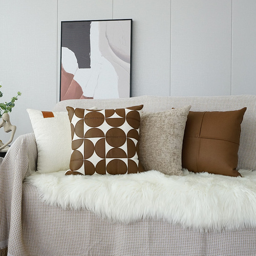 Modern simple light luxury pillowcase home accommodation sofa pillow soft bedside cushion cross-border pillowcase wholesale