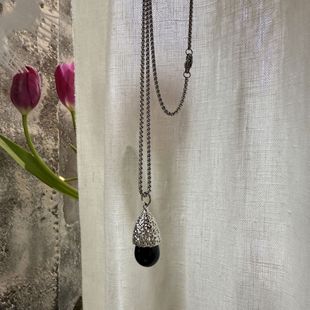 Titanium steel Japanese and Korean fashion necklace pendant pine cone personality ins European and American sweater chain long men's and women's necklace new