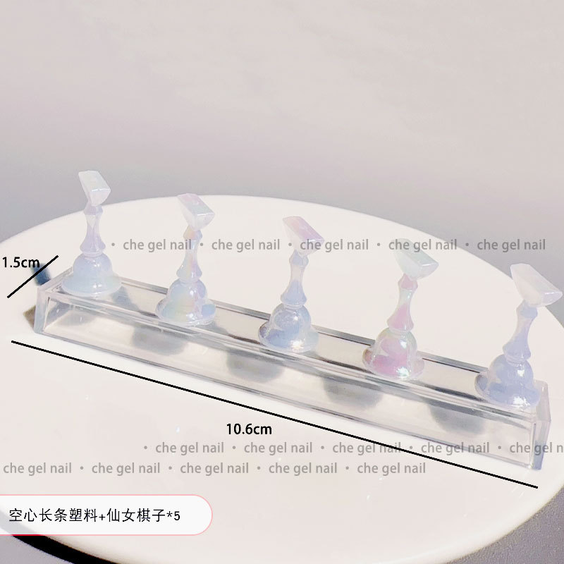 Pantalla base de práctica de uñas soporte de dedo titular de uñas palo de uñas tarjeta de color desgaste uñas especial titular de uñas herramienta de la joyería