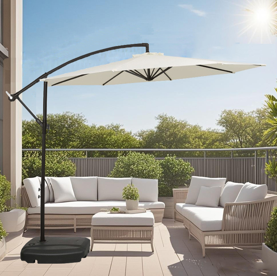 Sombrilla de exterior para patio, jardín, protección solar, ocio, balcón, hogar, cafetería, puesto de venta al por mayor.