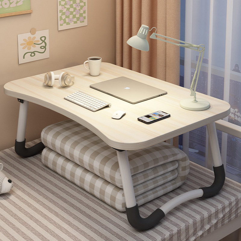 Folding Table for Bed, Small Table for Dormitory Bed, Foldable Computer Desk, Bedroom Lazy Person's Notebook Desk, Study Table Folding Table for Bed, Small Table for Dormitory Bed, Foldable Computer Desk, Bedroom Lazy Person's Notebook Desk, Study Table