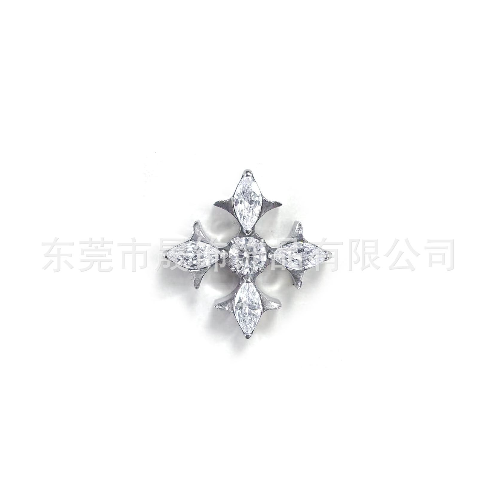 F136 Titanium 荆棘 Cross Helix Cartilage Stud Studded 5A Cubic Zirconia Ear Stud G23 Implant Grade Titanium Piercing Jewelry Ear 饰