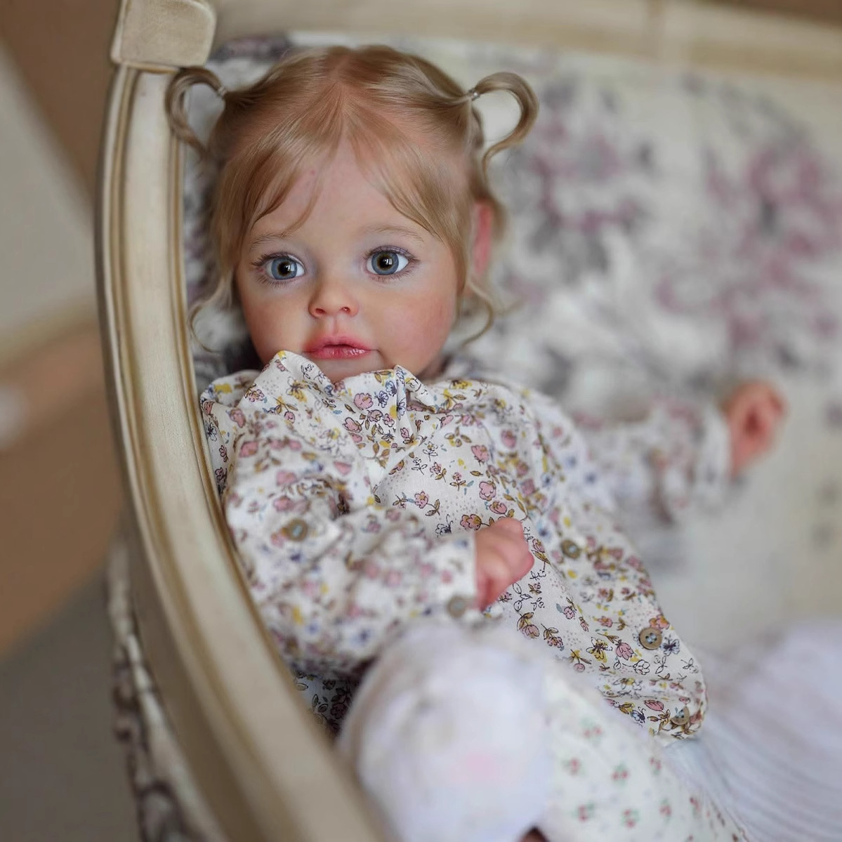 NPK genuino caqi floral Toddler Sue-sue muñeca de simulación pintada a mano en 3D fuente transfronteriza image 3