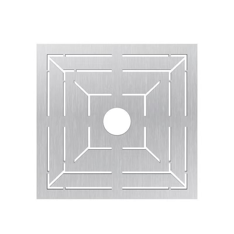 Stainless Steel Paper Floor Drain Ruler Template Masonry Tiling Tool Multi-Functional Ceramic Tile Floor Drain Opening Line Drawing God