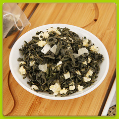 沁花苑 蜜桃綠茶150g大份量三角包透明袋網紅養生茶廠家批發代發