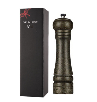 Nuevo blanco y negro molino de pimienta ajustable espesor sal de mar amoladora núcleo de cerámica amoladora multiusos botella condimento
