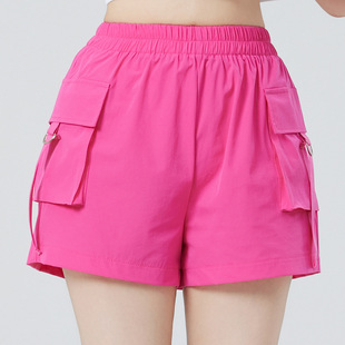 Square Dance American Work Shorts Summer Quick-Drying Anti-Exposure Fitness Running Shorts Loose Sweat-Absorbent Dance Pants
