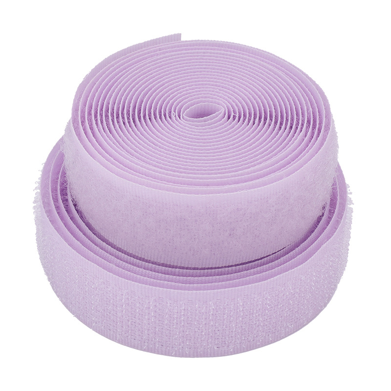 Velcro de color al por mayor 2cm de ancho gancho texturizado sin adhesivo de espalda pegatina madre ropa de bebé zapatos y sombreros pegados hebilla