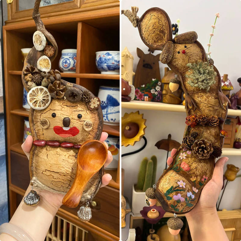 Wholesale Yunnan Extra-Large Vine Bean Pods Handmade DIY Material Kit, Vine Bean Peace Beans, One-Piece Dropshipping