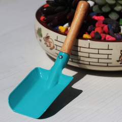 綠植園藝用品鐵藝小鏟子花園陽台種花種菜多肉工具種植方頭小鐵鏟