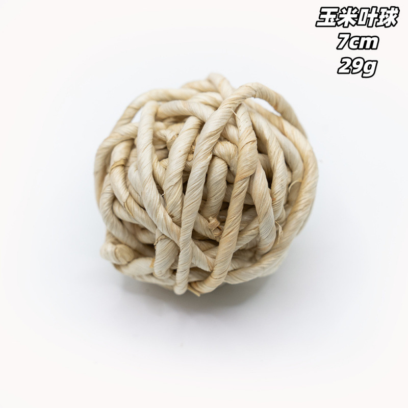 Bola de Hierba Molar para Hámster, Ratán y Hierba Natural, Artesanal, para Mascotas Pequeñas image 17
