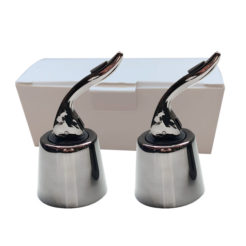 후드 총 검정색 플라스틱 핸들 플러그 스테인레스 스틸 본체 2개 상자