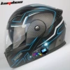 Matte black carbon fiber blue flower (with K27 Bluetooth)