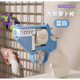 New left-hand rebar carrot gun - blue and white color - standard