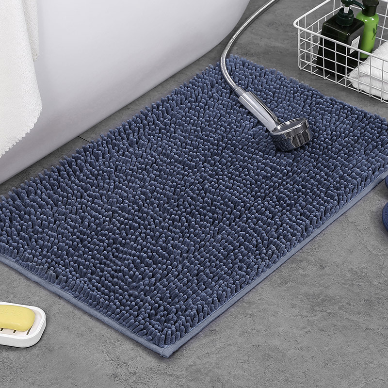 Alfombrilla de baño Alfombra absorbente de agua en la puerta del baño Alfombrilla antideslizante de chenilla Alfombrilla de entrada Alfombrilla de baño