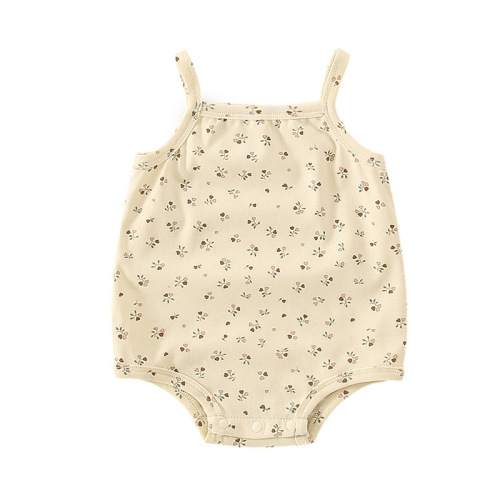 Baby A Class Cotton Pouch Diaper Shirt Summer Newborn Sleeveless Backless Outfit for Newborns Little Baby Onesie
