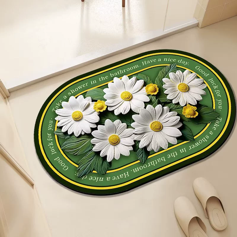 Трансграничный Новый галоп ванная комната абсорбирующий коврик технологическая ткань мягкий диатомовый грязевой коврик кухня ванная комната входной коврик