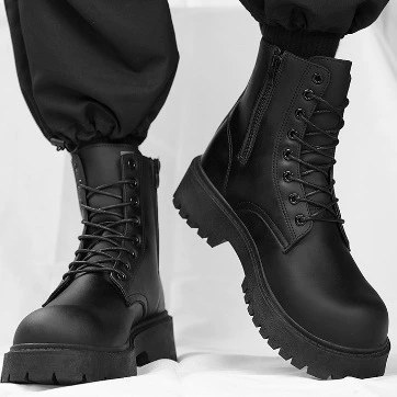 2024 новый модный тренд дикие мужские осенние мужские и женские дикие туфли Мартин высокие кожаные туфли для пар