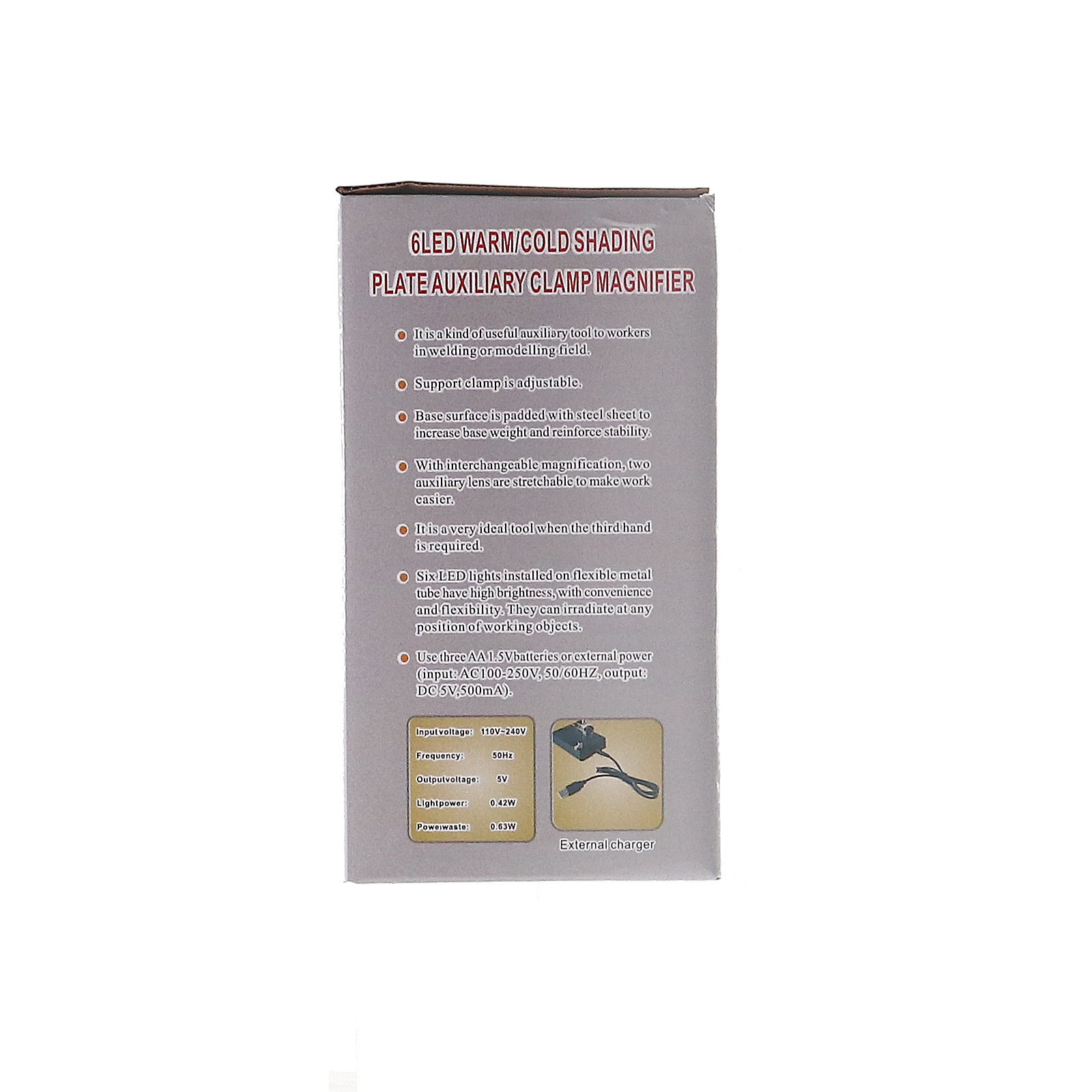 带辅助夹放大镜