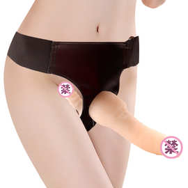 双头阳具拉拉裤女同性恋硅胶大阳具女用自慰器仿真假阳具夫妻挑逗