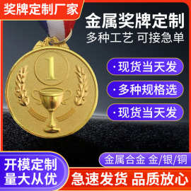 锌合金奖盘旅游双色铜盘赛事运动会金牌球赛荣誉勋章纪念校运会
