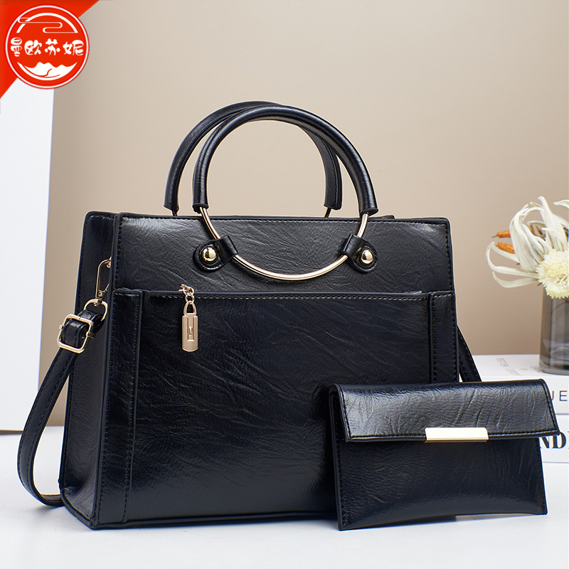 통근 대용량 가방 여성용 틈새 디자인 반지 핸드백 하이 엔드 메신저 가방 간단한 인기있는 어깨 가방