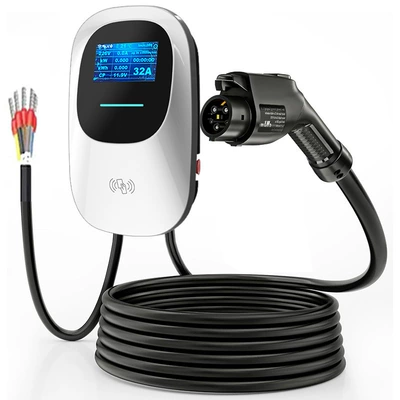 11Kw 22Kw, Elektrikli avtomobil şarj stansiyaları - model-no-3-european-standard-7kw-plug-and-charge-5m