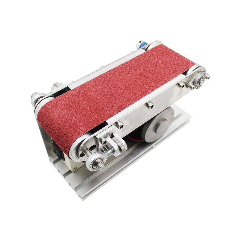 小型迷你电动砂带机DIY抛光机开刃机台式打磨机磨刀机磨刀器6578