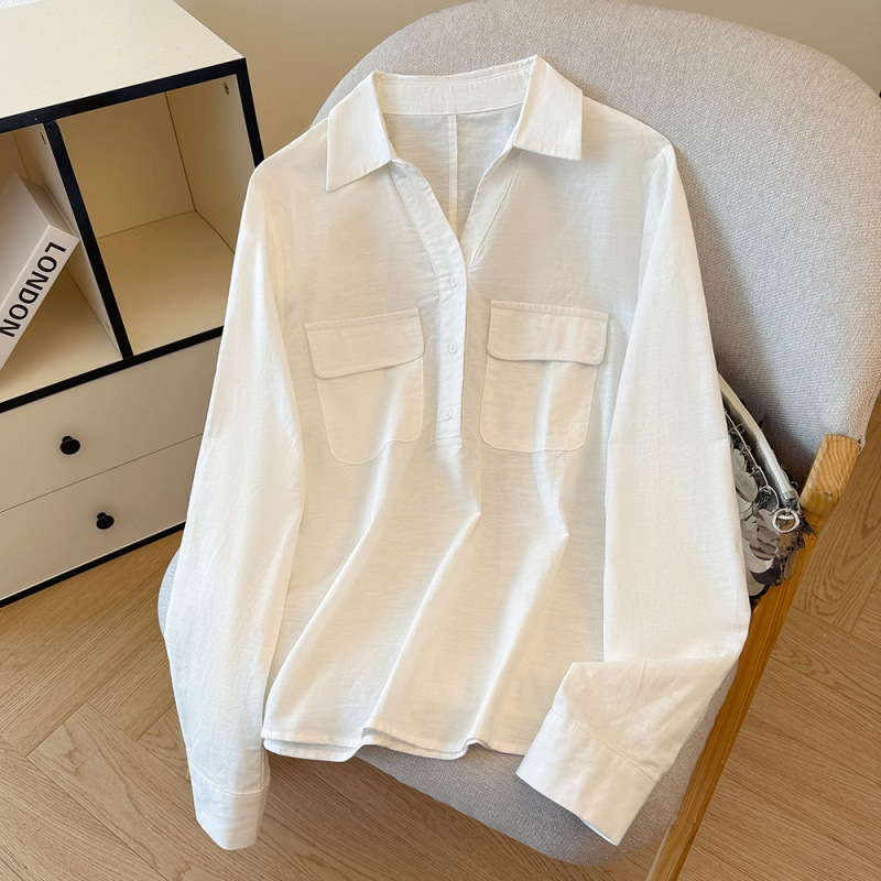 Autumn white fashionable design shirt