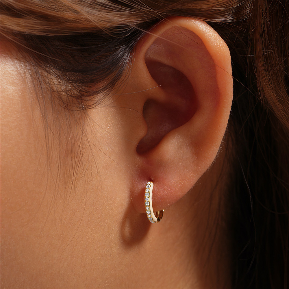 2g Weight 925 Sterling Silver Ear Needle Material Zircon Inlay Material Earrings Classification 1 Pair Quantity Holiday, Daily Occasion 925 Sterling Silver Material Circle, Butterfly Pattern Women's Gender Enamel, Plating, Inlay Design Simple Style Style 1 Pair 925 Sterling Silver Zircon Circle Butterfly Earrings 12