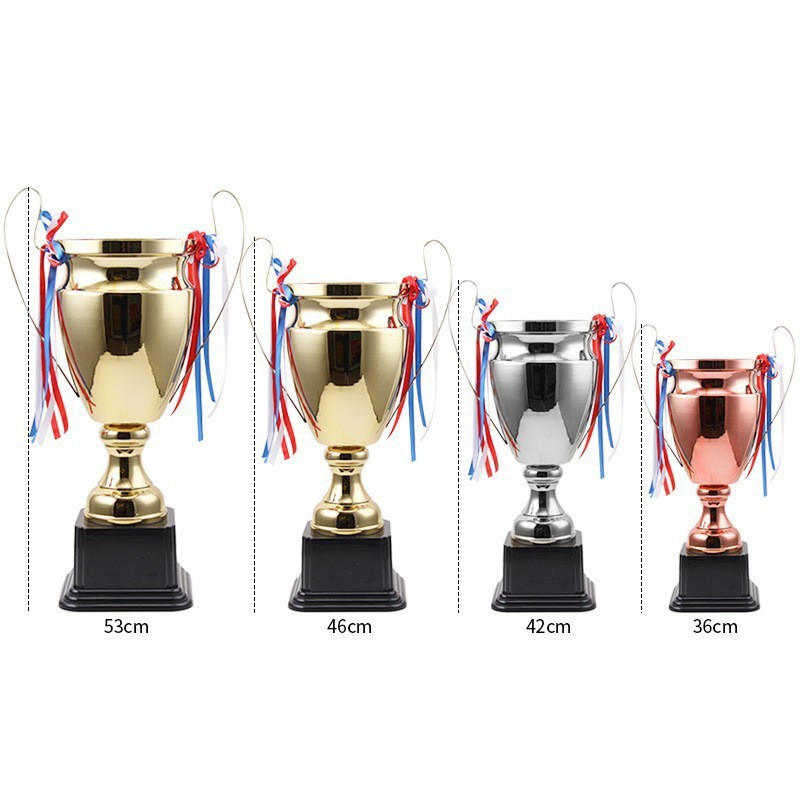 Nuevo fútbol de baloncesto de estilo europeo trofeo de metal de la reunión anual de premios trofeo de metal de adornos