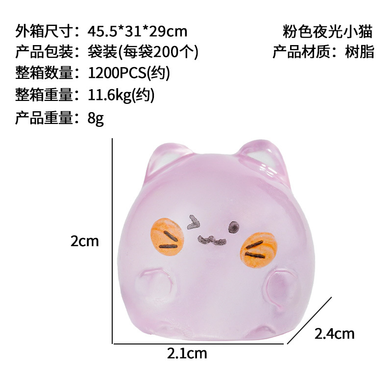 Adornos de gatitos lindos, nuevas decoraciones de jardinería de micropaisaje de resina, accesorios de joyería de gatitos de color de bricolaje, distribución