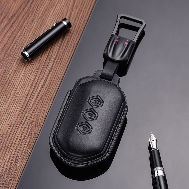 공장 특수 Wuling Capgemini 키 세트 23 새로운 자동차 소가죽 보호 쉘 고급 가죽 버클