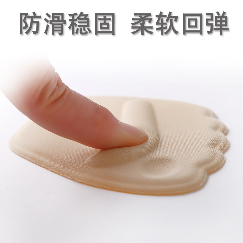 Mayorista almohadilla de palma de silicona engrosada suave almohadilla de media yardas ajustable anti-dolor almohadilla de palma de tacones altos