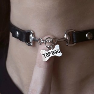 Dark Collar Letter Brand Bone Necklace High Sweet Cool Spice Bell Gothic All-match Necklace Jewelry