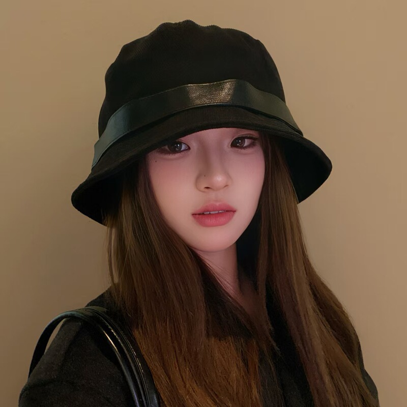 灯芯绒渔夫帽女2025新款气质一帽多戴可做小礼帽高性价比骑车可戴|undefined