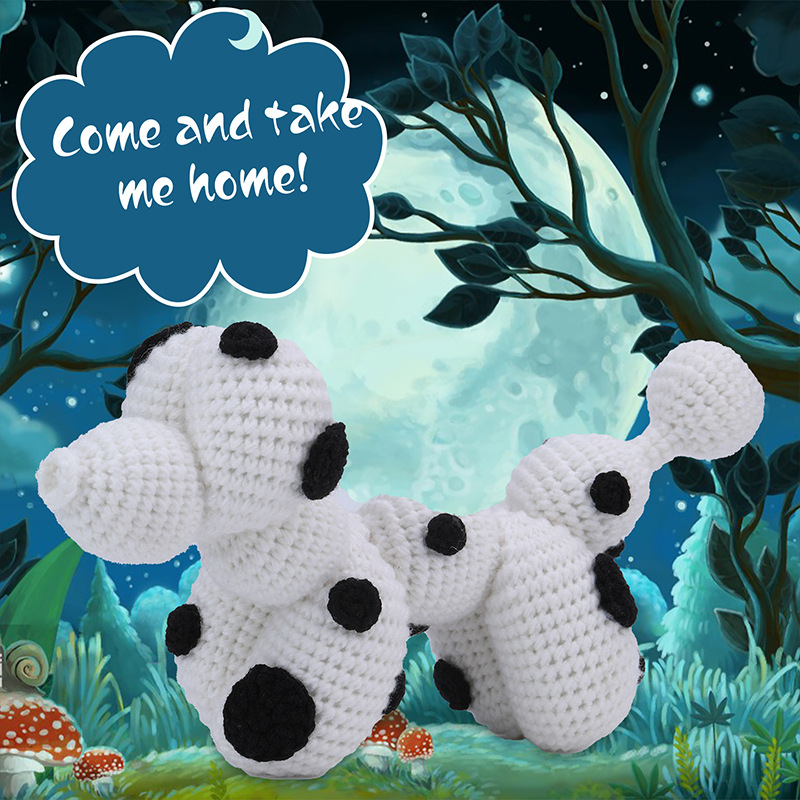 亚马逊热卖钩针材料包气球狗毛线编织玩偶DIY动物儿童玩具摆件