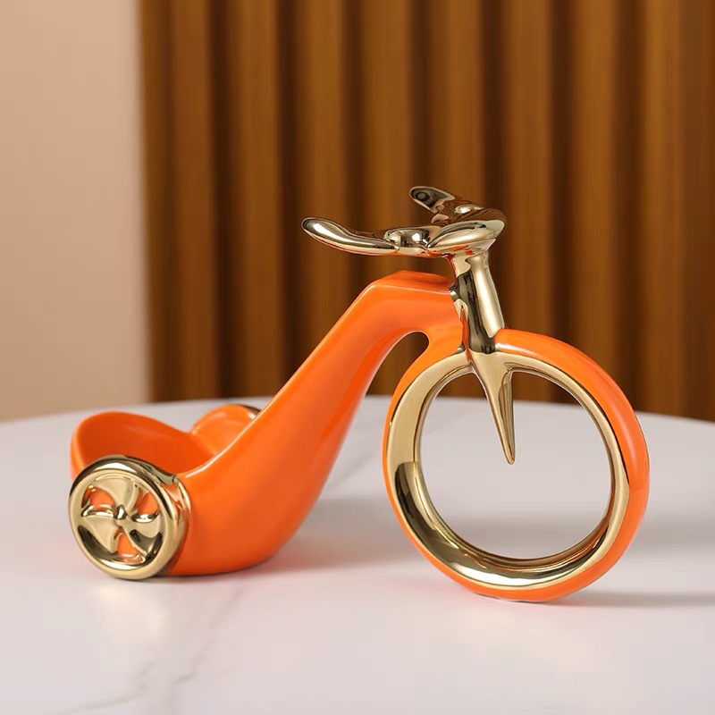 오렌지 자전거 와인 랙