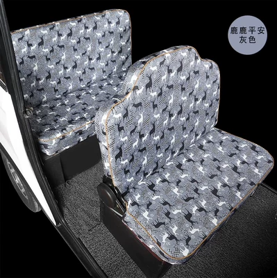 Electric car cushion: Huaihai Jinbo Jindi four-wheel electric - elk-gray-complete-set-for-front-and-back