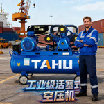 塔虎380V大型皮带式活塞高压打气泵空气压缩机空压机工业级220V
