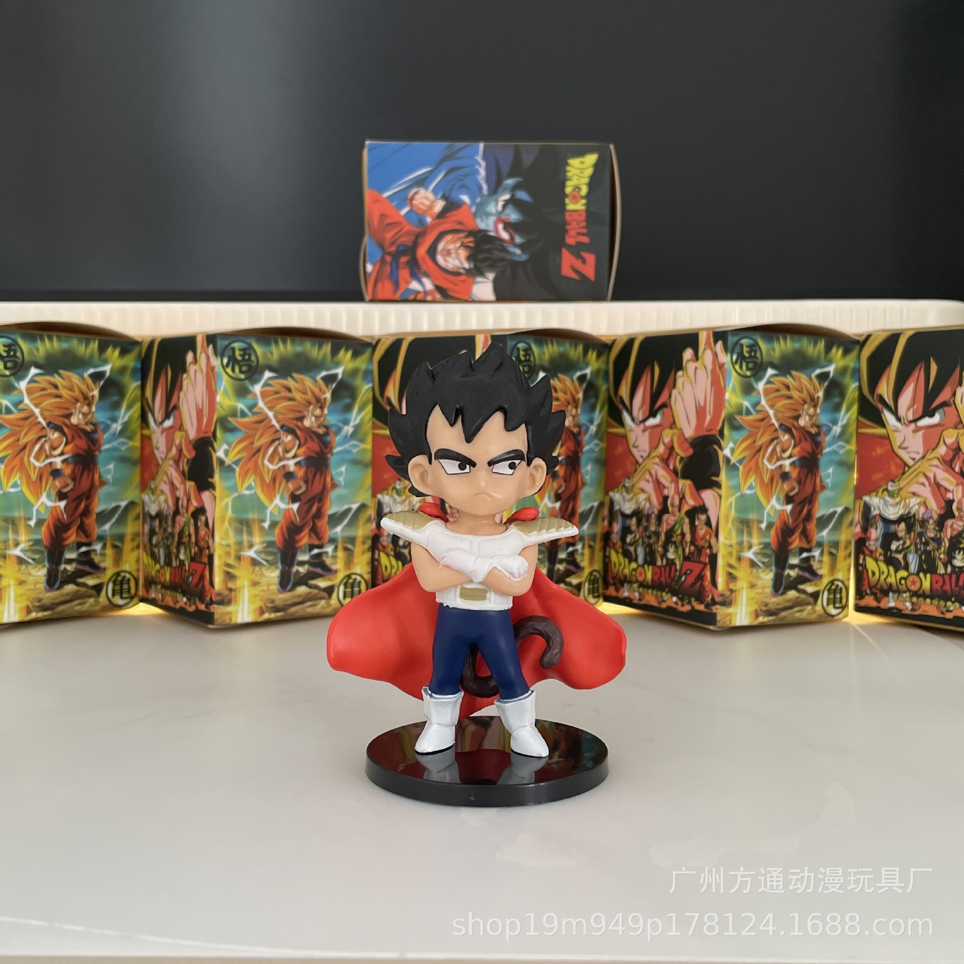 Figura de Anime Dragon Ball, caja ciega, Sun Wukong, Chichi, Vegeta, modelo de coche, juguete, adorno para pastel, venta al por mayor