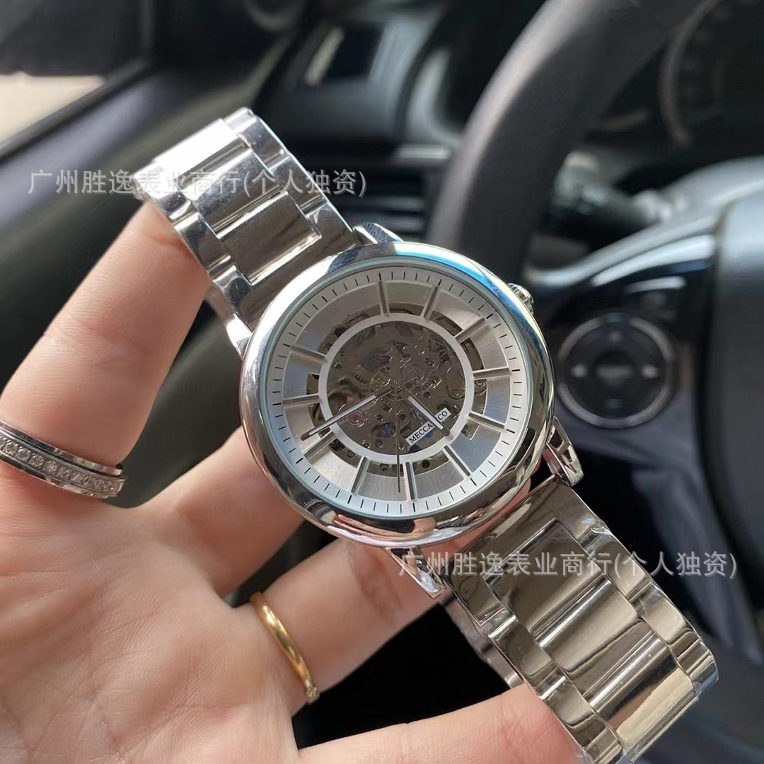 Wholesale Black Warrior Ar1981 Fully Automatic Men's Cut Out Belt Steel Belt Watch Men's Yacht Craftsman Ar6007