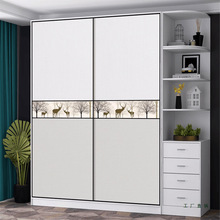 新款衣柜门推拉门定 做定 制滑移门现代简约欧式柜门卧室衣柜门移