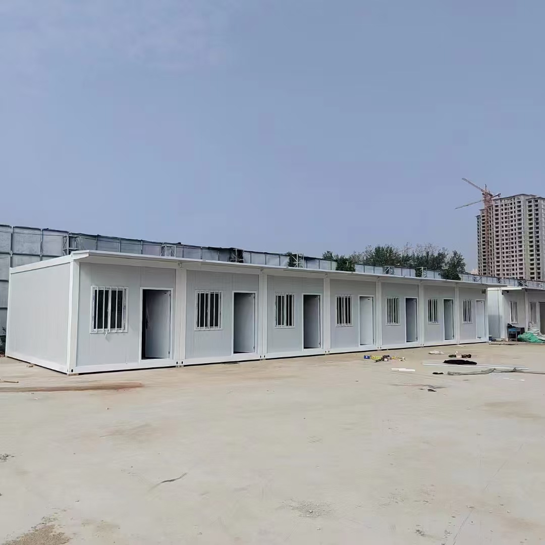 Dibuja la caja de embalaje de la oficina del departamento de proyectos del sitio de construcción de la sala de contenedores móvil personalizada