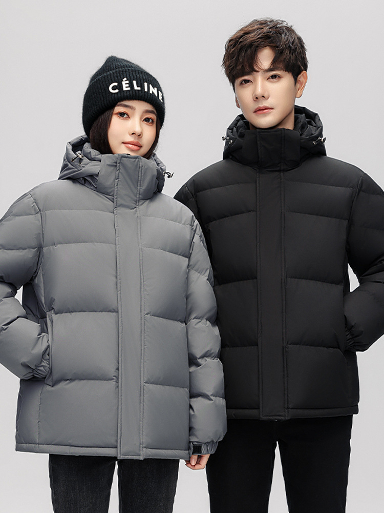 2023 nuevos hombres abajo chaqueta invierno estilo coreano moda pato blanco abajo a prueba de frío ropa de abrigo hombres y mujeres abrigo de invierno