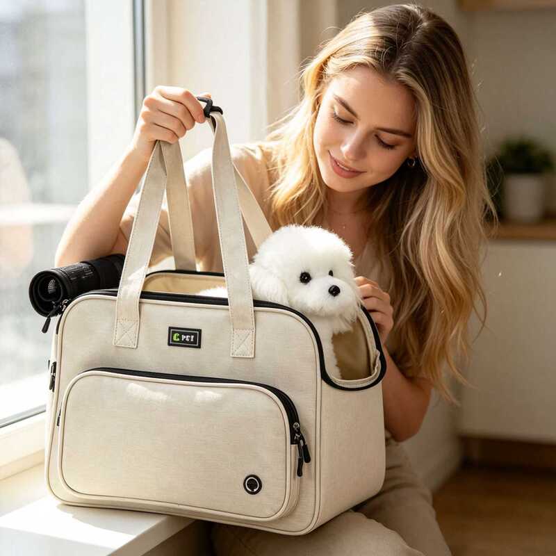 Cross-Border Popular Cat Carrier Bag, Portable Pet Travel Bag, Backpack, Dog Carrier Bag, Pet Travel Bag with Opening for the Head, Airline Travel Crate